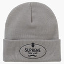 Supreme Crest Beanie Gray