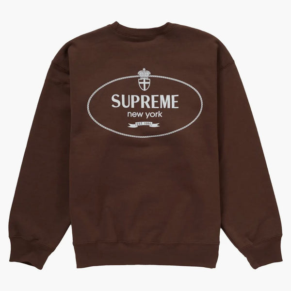 Supreme Crest Crewneck (FW24) Brown