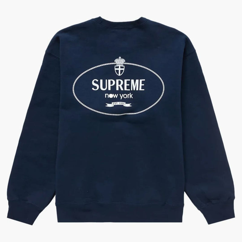 Navy nejvyšší Crest Crewneck (FW24)