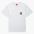 Supreme crest label Pocket Tee White