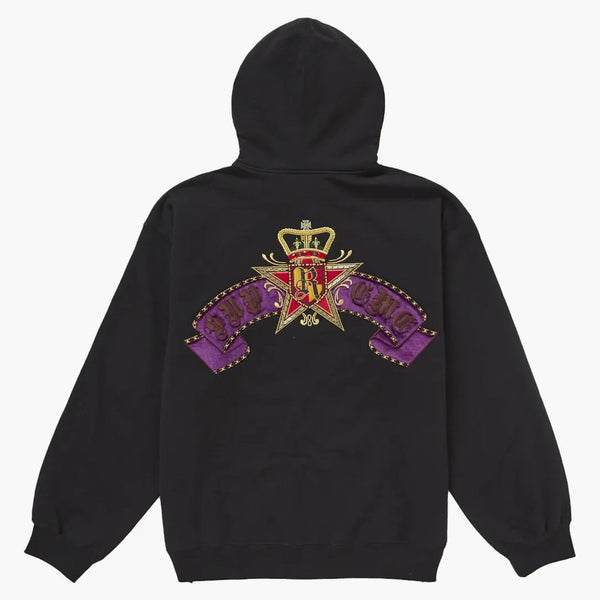 Supreme Crest Zip Up Hooded Sweatshirt svart