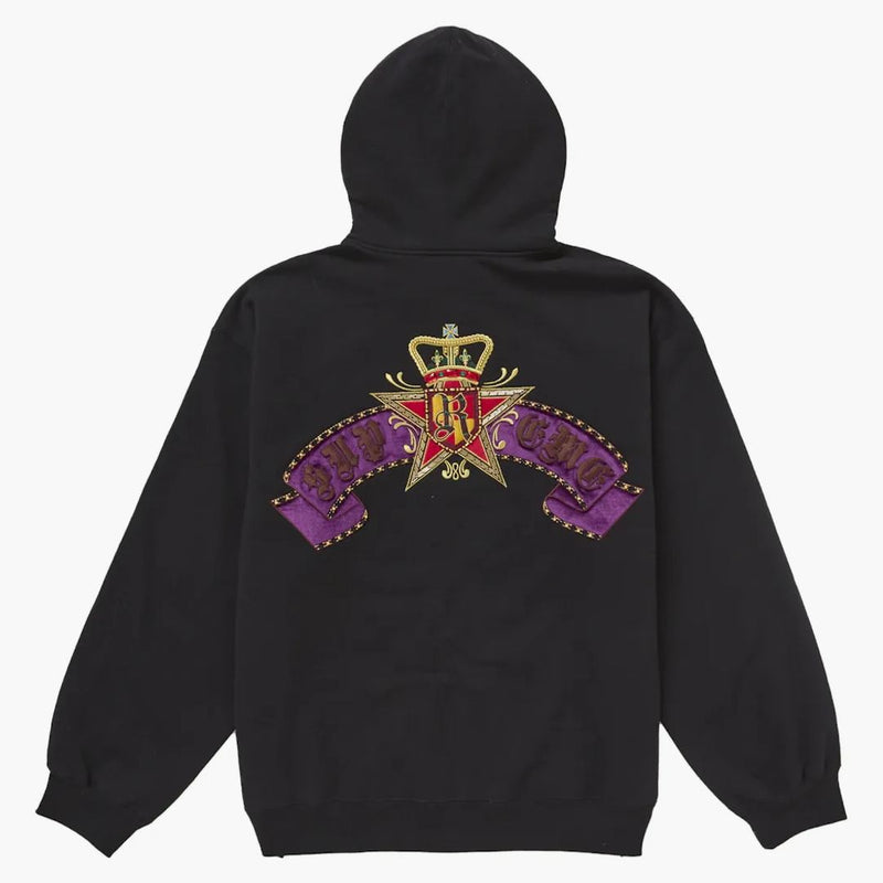 Supreme Crest Zip Up Felpa con cappuccio nero