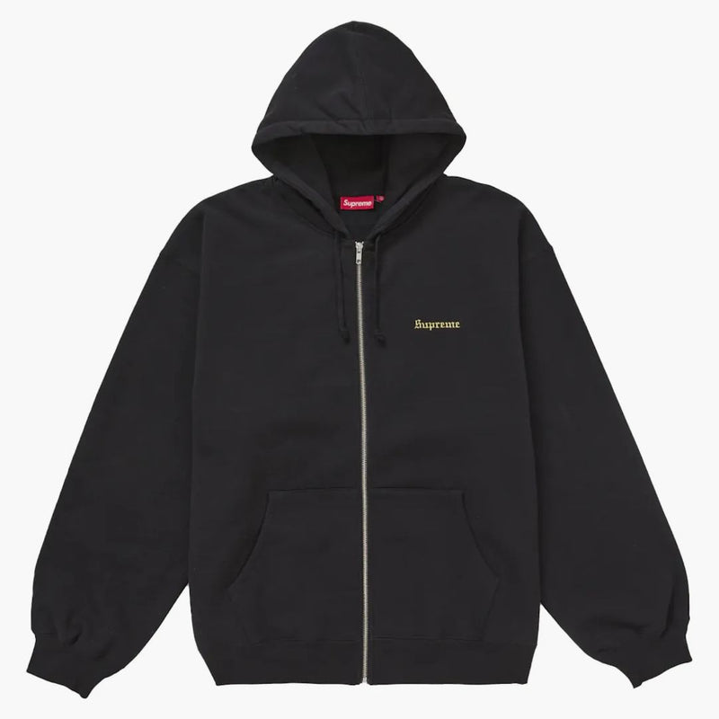 Supreme Crest Zip Up Felpa con cappuccio nero