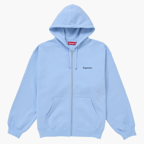 Nejvyšší hřeben zip na mikinu s kapucí světle modrá