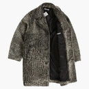 Supreme croc faux for overcoat black