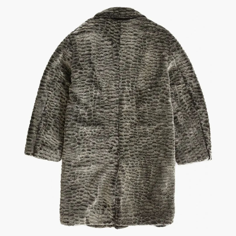 Nejvyšší croc faux pro kabát černou