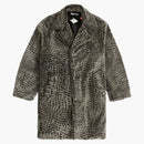 Supreme croc faux for overcoat black