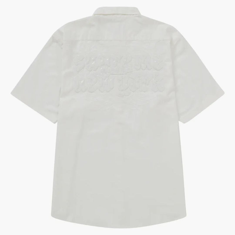 Supreme Croc Patch S/s Work Shirt White