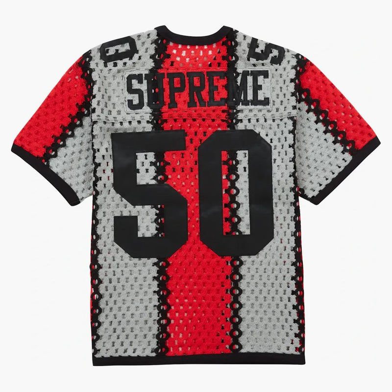 Nejvyšší háčkování fotbalový dres černé