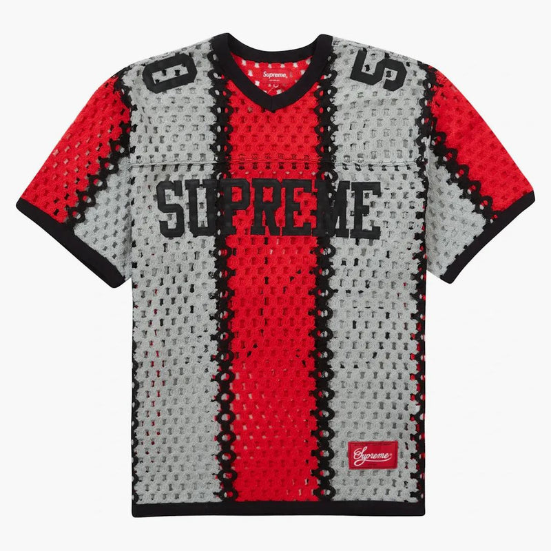 Nejvyšší háčkování fotbalový dres černé