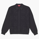 Nejvyšší háčkování zip na svetr černou