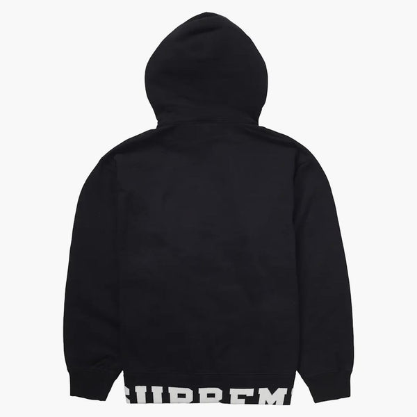 Supreme Croped Logos Hooded Sweatshirt svart