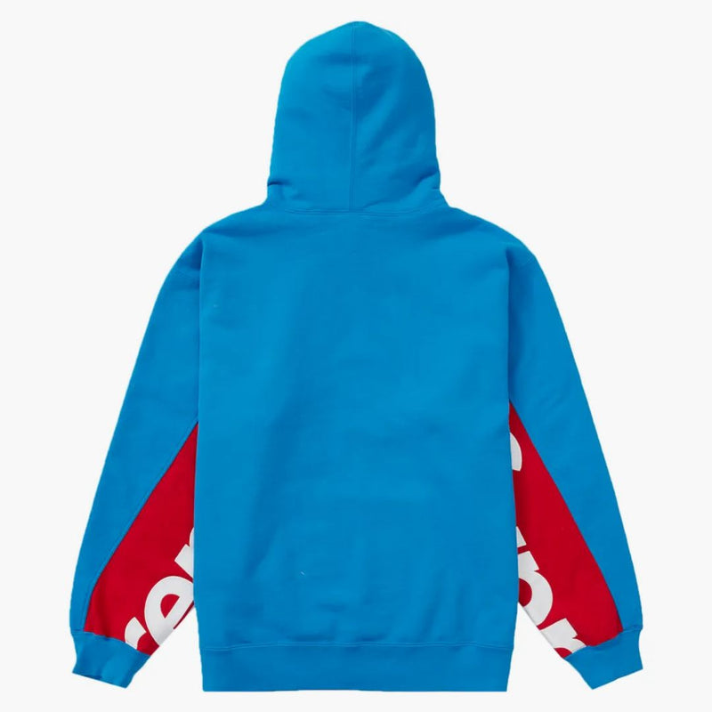 Supreme Cropped Panels Hooded Sweatshirt Bright Blue