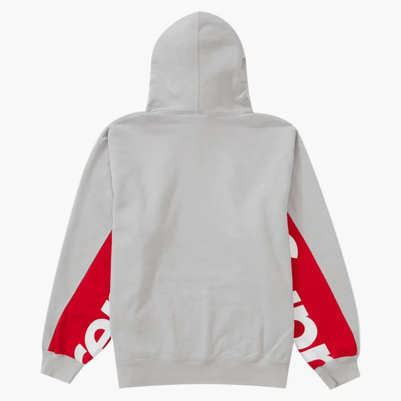 Supreme Cropped Panels Hooded Sweatshirt Gray