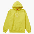 Supreme Cross Box Logo Hooded Sweatshirt Lemon