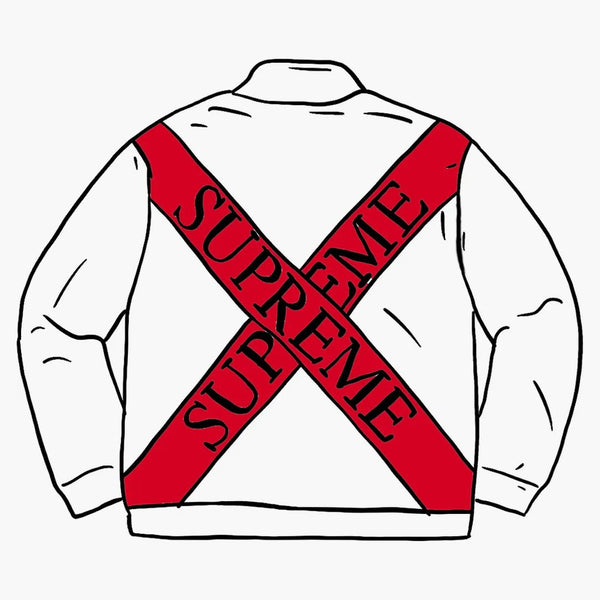 Supreme Cross Half Zip Sweatshirt Ash Grey