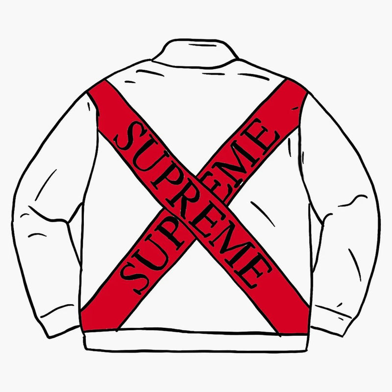 Supreme Cross Half Zip Sweatshirt Ash Grey