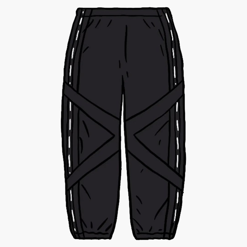 Supreme Cross Paneled Track Pant Black