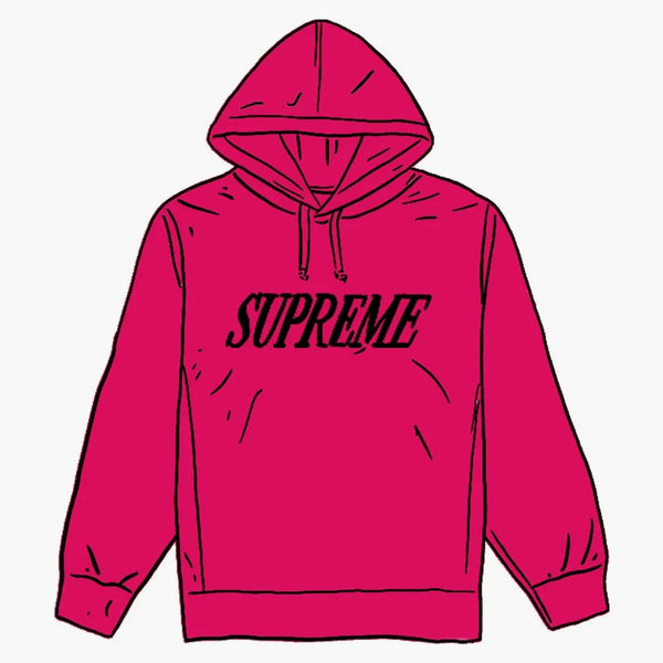 Nejvyšší crossover mikina s kapucí Fuchsie