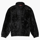 Supreme Crushed Velvet Track Jacket Black