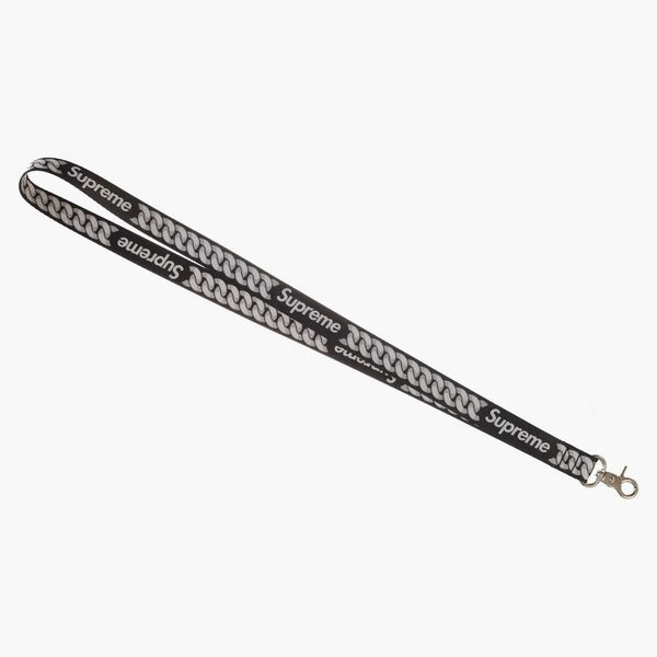 Supreme Cuban left Lanyard Black