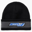 Supreme Cuff Stripe Beanie Black