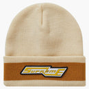 Supreme Cuff Stripe Beanie Natural