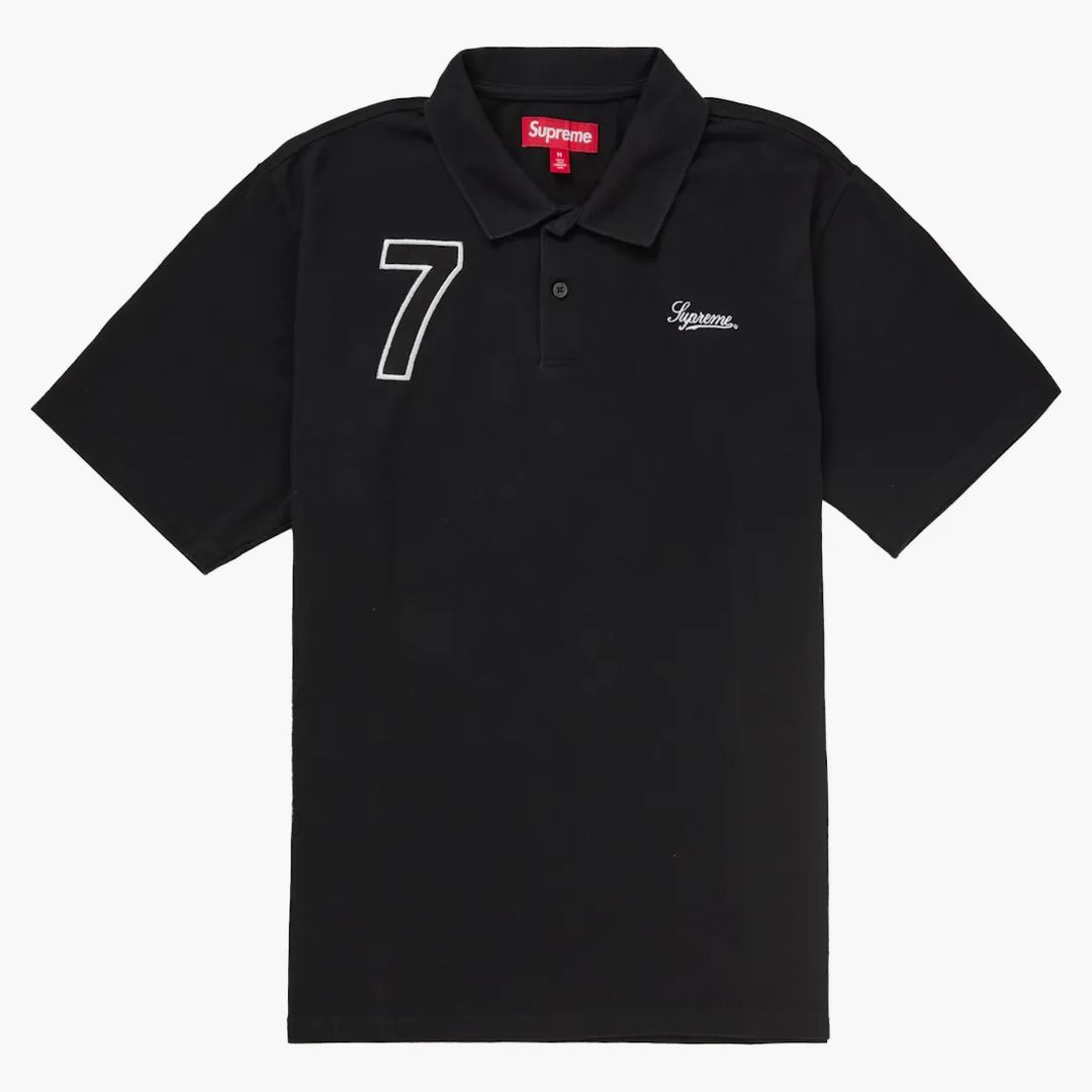 SupremeCursivePoloBlackProduct