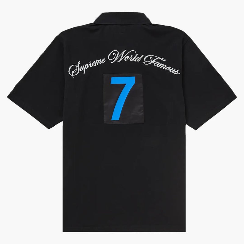 Supreme Cursive Polo Black