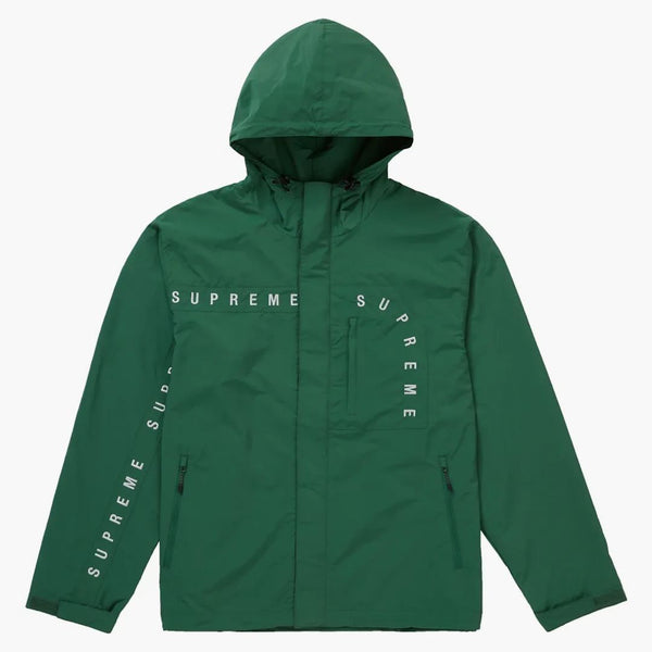 Supreme Curve Logos Ripstop Jacket Olive