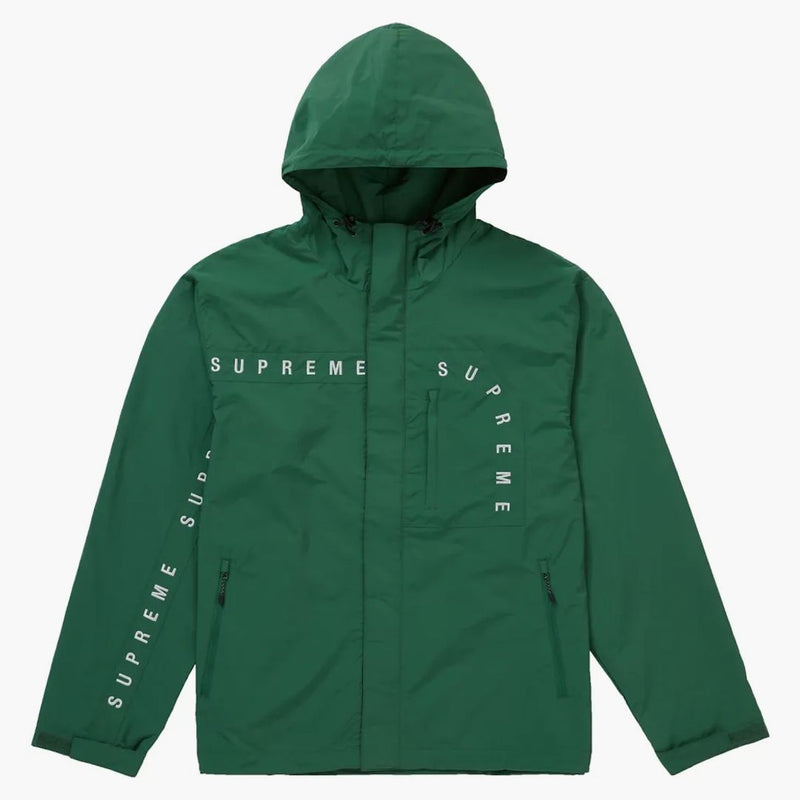 Supreme Curve Logos Ripstop Jacket Olive
