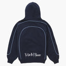 Supreme Curve Piping Hooded Sweatshirt Navy