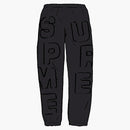 Supreme cutout letter sweatpant black