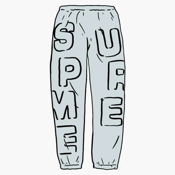 Supreme Cutor Letters Sweing Ice Blue