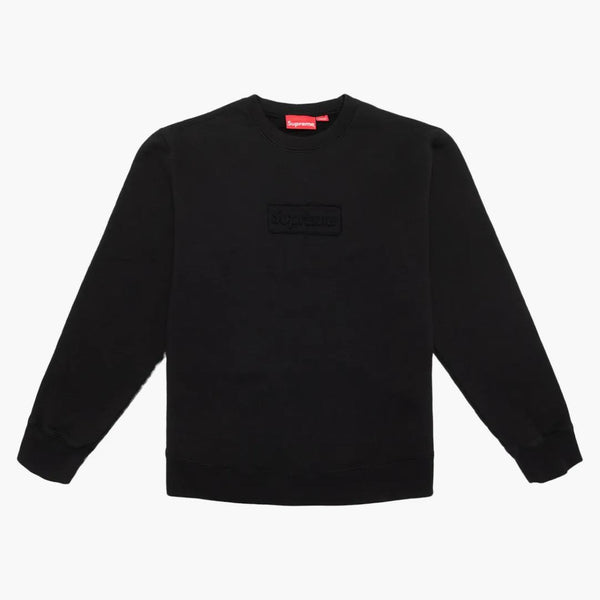 Nejvyšší výřez logo CrewNeck Black