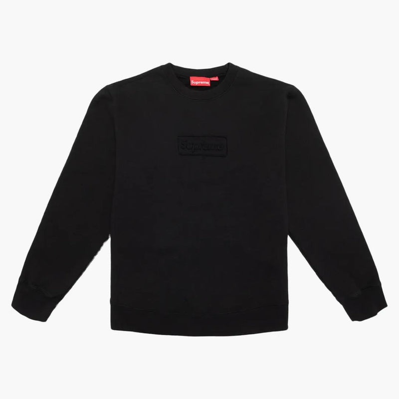 Nejvyšší výřez logo CrewNeck Black