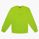 Supreme CUTOUT LOGO EL CREWNCHELCH LIME