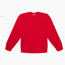 Supreme cutout logo crewneck red