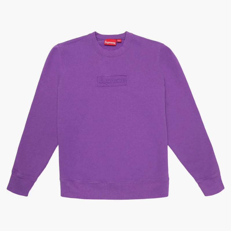 Supreme Cutout Logo Crewneck Violet