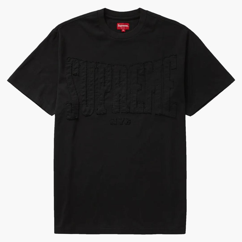 Supreme cutout logo s/s top black