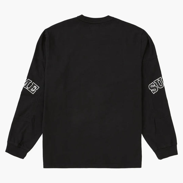 Supreme Cutout Sleeves L/S Top Black