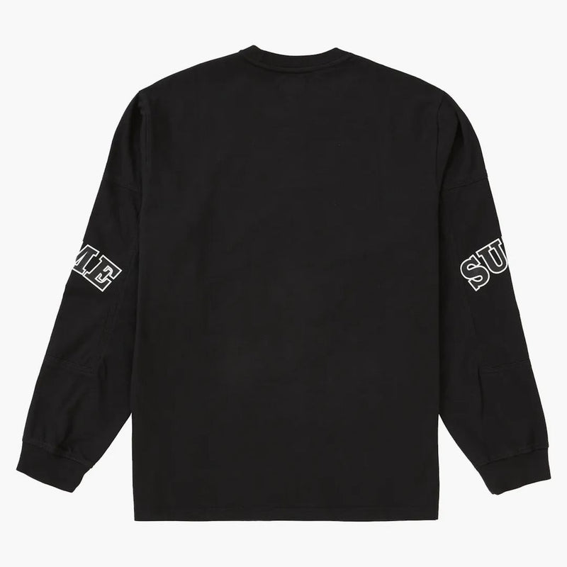Supreme Cutout Sleeves L/S Top Black