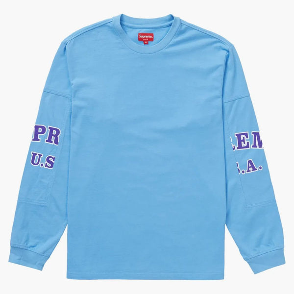 Supreme Cutout Sleeves L/S Top Blue