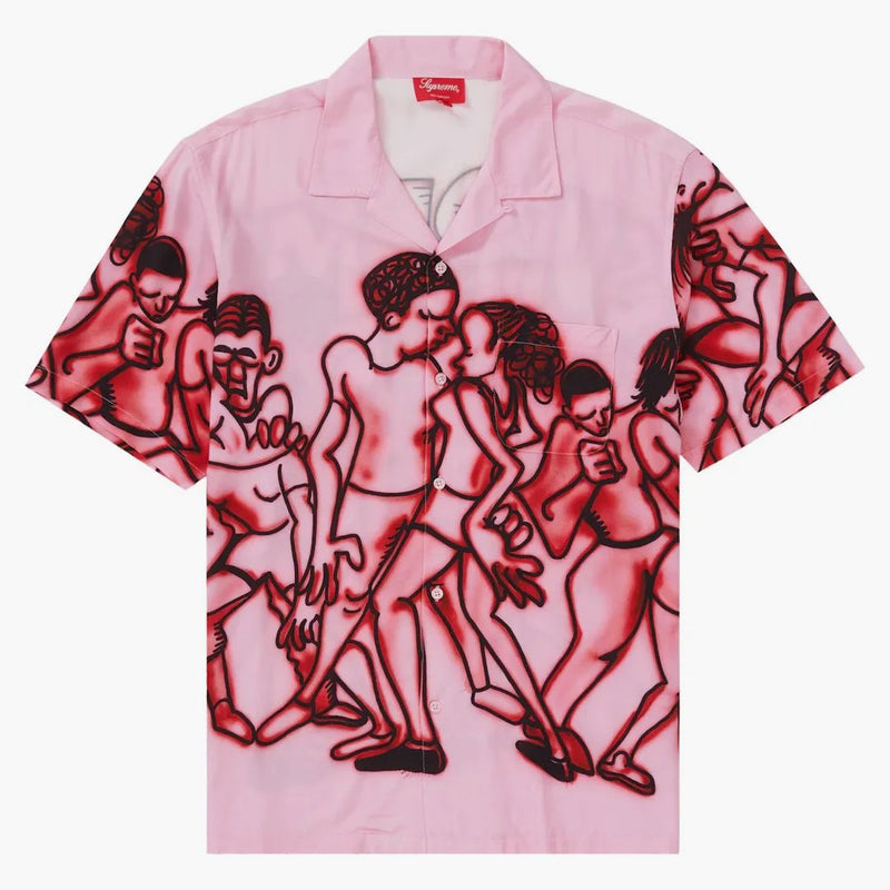 Supreme Dancing Rayon S/S Shirt Pink