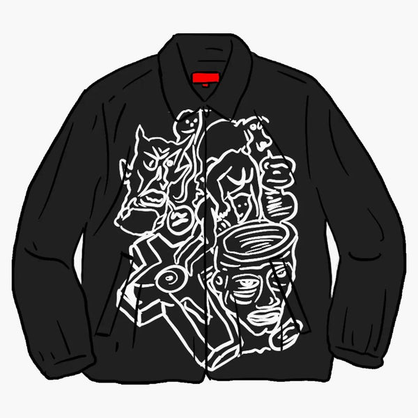 Supreme Daniel Johnston Empoidered Work Jacket Black