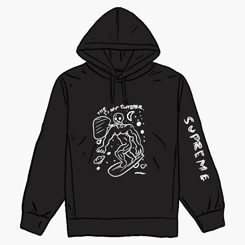Nejvyšší Daniel Johnston Mikina s kapucí černá