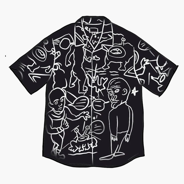 Supreme Daniel Johnston Rayon S/S Shirt Black