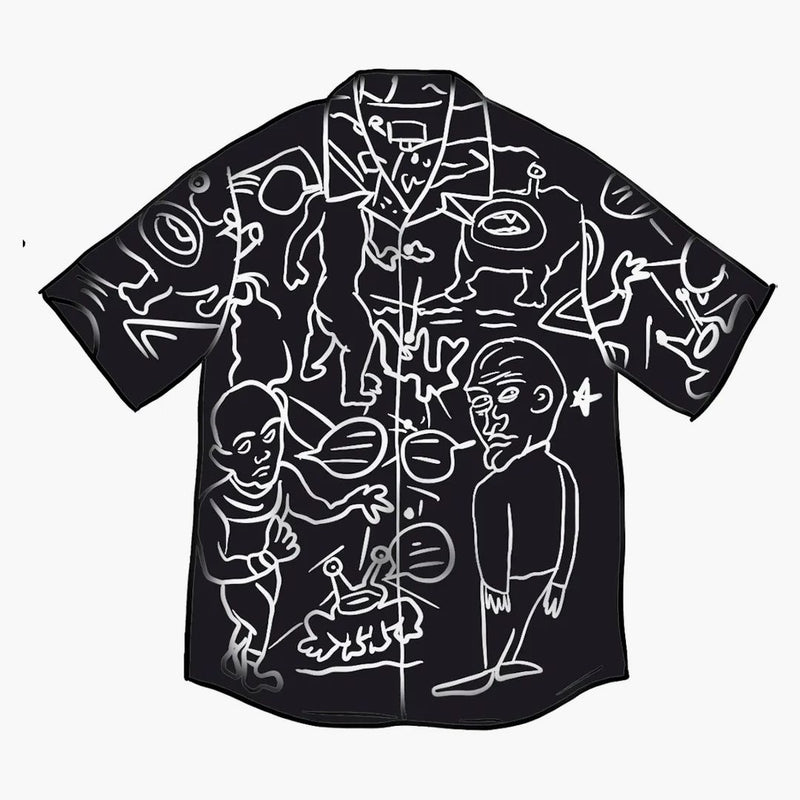 Supreme Daniel Johnston Rayon S/S Shirt Black