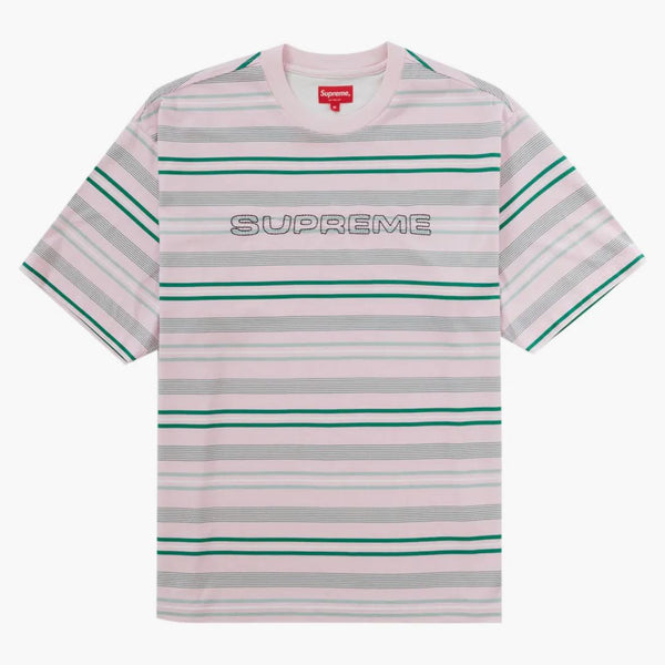 Supreme Dash Stripe S/S Top Pink