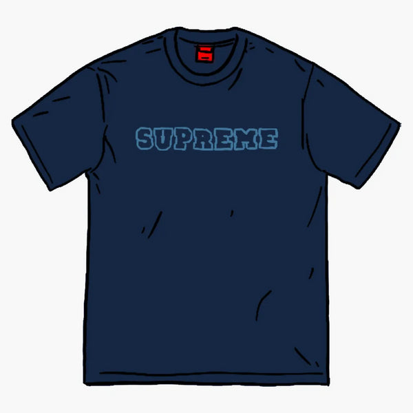 Supreme dazzle mesh s/s top navy